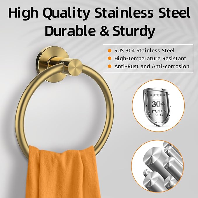 Towel Ring 2Pack, SUS304 Stainless Steel Hand Towel Holder