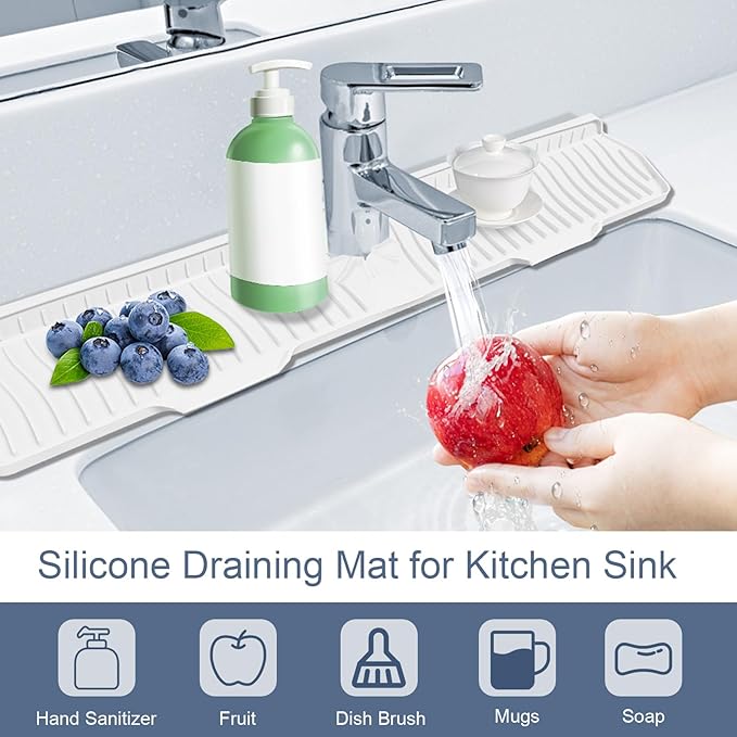 Faucet Guard - 90 Foldable Draining Mat