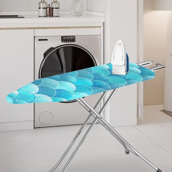 Mermaid Thick Padding Ironing Board Covers Durable Stain Resistant Hook and