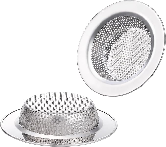 2pcs Kitchen Sink Strainer Stainless Steel, Kitchen Sink Drain Strainer