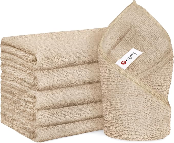 Orighty 6 Pack Brown Hand Towels
