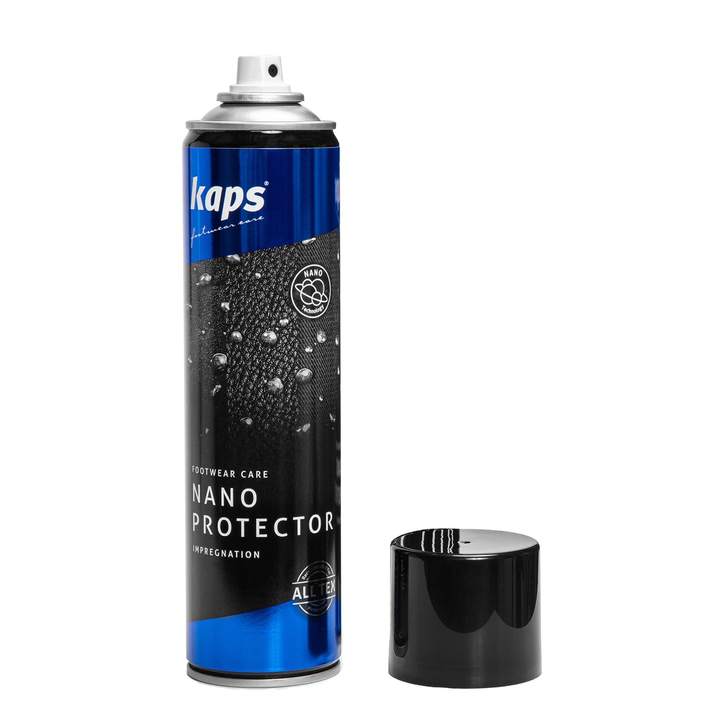 KAPS Nano Protector Waterproofing Spray for Suede, Leather, Nubuck, Textiles and TEX Materials, Moisture and Dirt Repellent - New Fast Drying Formula