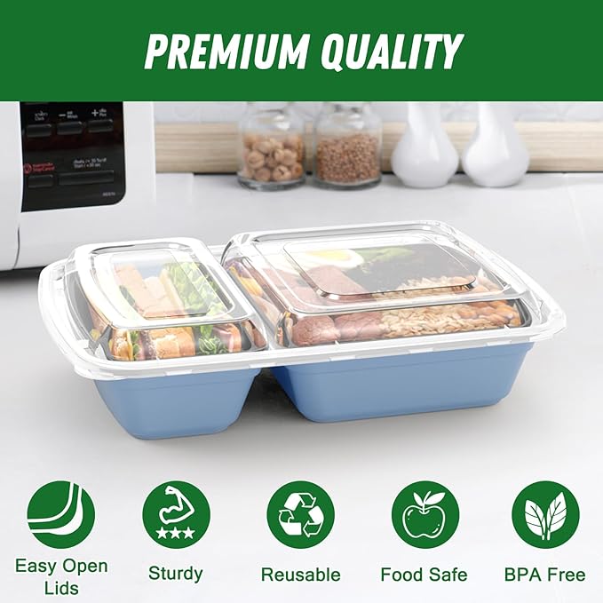 50 Pack 28 oz Meal Prep Containers Reusable