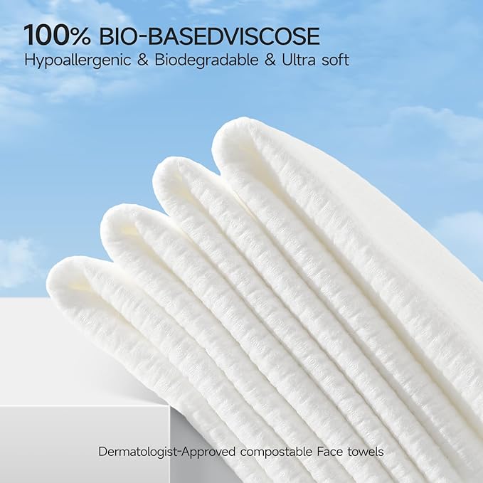 ECOLOOK Face Towels XL Travel Pack, 3-Box| Thickened Disposable Face Towels