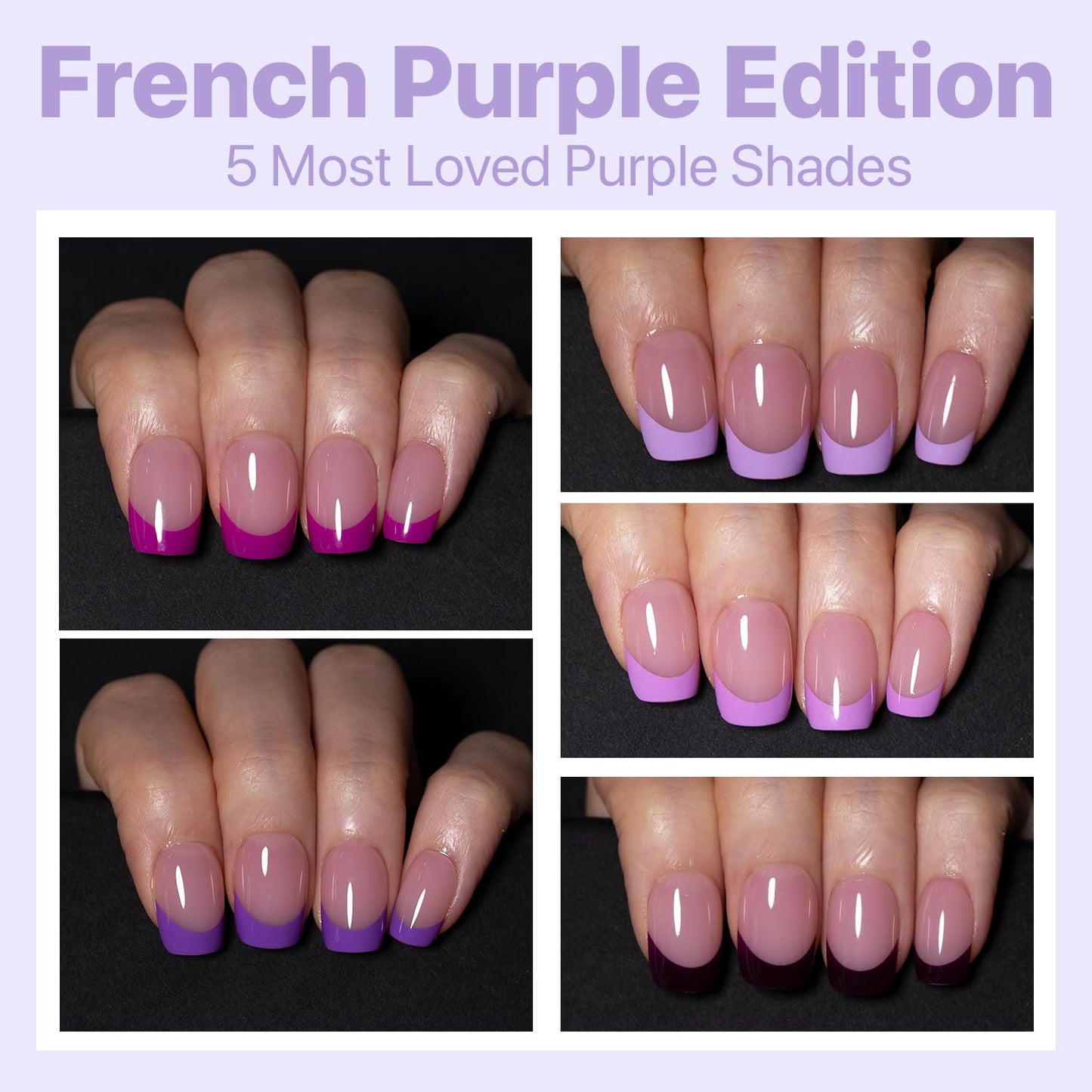 SXC Cosmetics French Tip Press On Nails - Skin Tone Nude and Color Series, Short Coffin X-Pro Tips Starter Kit ST119KIT
