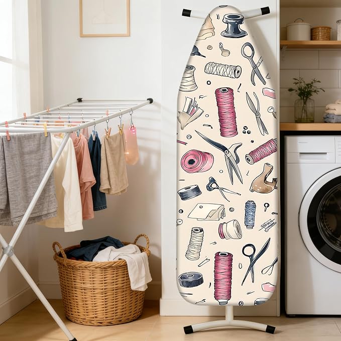 Nuxovilar Ironing Board Cover Needle Cotton 15x54 Inches | Ironing Board Cover