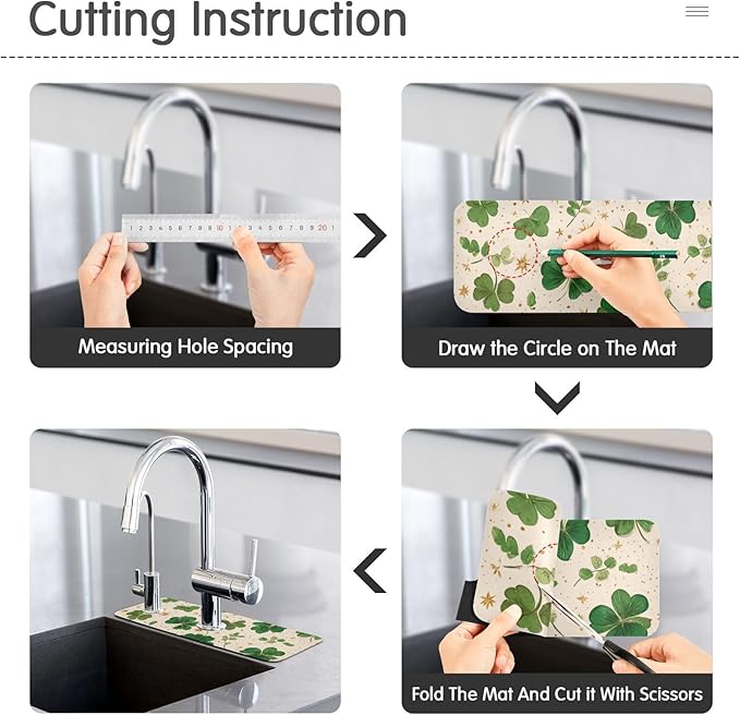 Kitchen Sink Splash Guard 1 PC 14.7 Inch Sink Faucet Mat Splash Guard