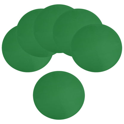 YELARXI Spot Markers for Agility Dot, Non-Slip Poly Spots Floor Dots Flat Field Soccer Training Equipment 12 in & 6 Pcs & Dark Green -Fitting for (Gym/Sports/Training/PE Games/Dance)
