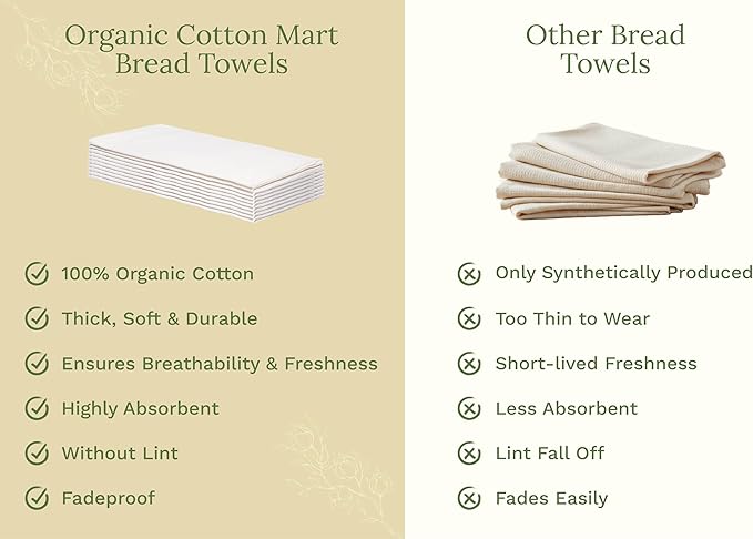 Organic Cotton Flour Sack Kitchen Towels
