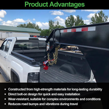 STEGEWOP 5th Wheel to Gooseneck Adapter Hitch, 30,000 lbs Heavy Duty Towing Conversion, 2-5/16" Ball & 15" Height, Q235 Steel Hitch for RV, Flatbed Trailer & Horse Trailer