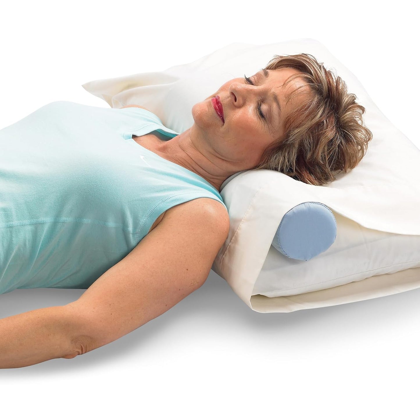 OPTP The Original McKenzie Cervical Roll, 20" Neck Support Pillow to Relieve Neck and Back Pain - Round Pillow for Improved Sleeping Support and Cervical Pain Relief - Made in The USA