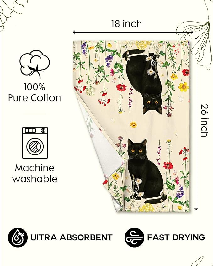 Flour Sack Kitchen Towels Set of 2-18x26 Cotton Dish Towels