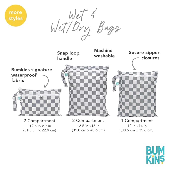 Bumkins Waterproof Wet Bag, Reusable