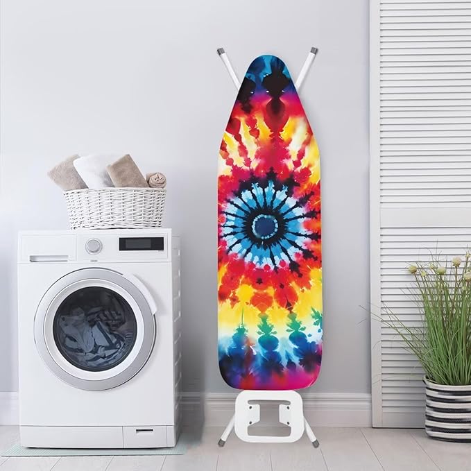 Rainbow Tie Dye Ironing Board Cover Durable Thick Table Top Ironing Board Cover