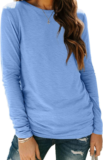 AUTOMET Long Sleeve Shirts for Women Business Casual Tops Fall Fashion Clothes Workout Plus Size Teacher Winter Outfits 2025