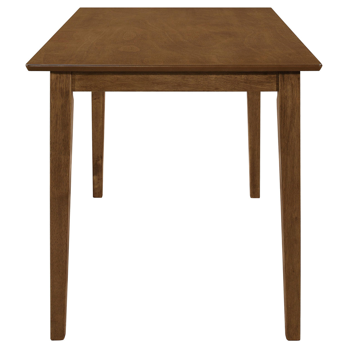 Coaster Home Furnishings - Robles - Wood - 5-Piece Rectangular Dining Table Set - Transitional Style with Vertical Slat Back Chairs and Fabric Cushioned Seat – Dining Room – Chestnut - 150430