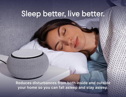 SNOOZ Smart White Noise Sound Machine - Real Fan Inside for Non-Looping White Noise, Sleep Aid for Adults, Travel, Sleeping, Bedroom, Portable, Baby Registry Essential - Cloud