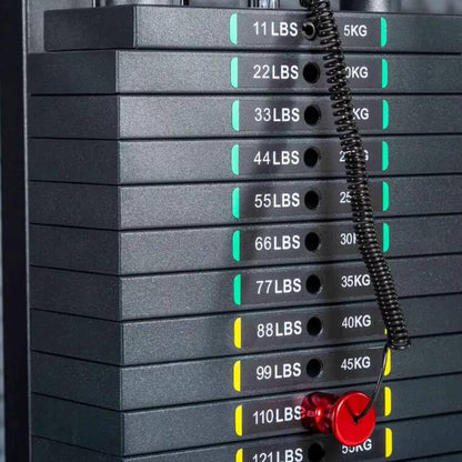 11 lbs to 220lbs/5kg to 100kg Weight Stack Stickers for Gym Machine