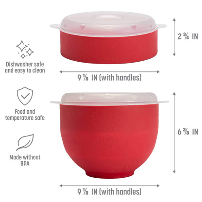 Goodful Silicone Popcorn Popper, Collapsible Hot Air Microwavable Popcorn Maker, Bowl Made without BPA, Teal