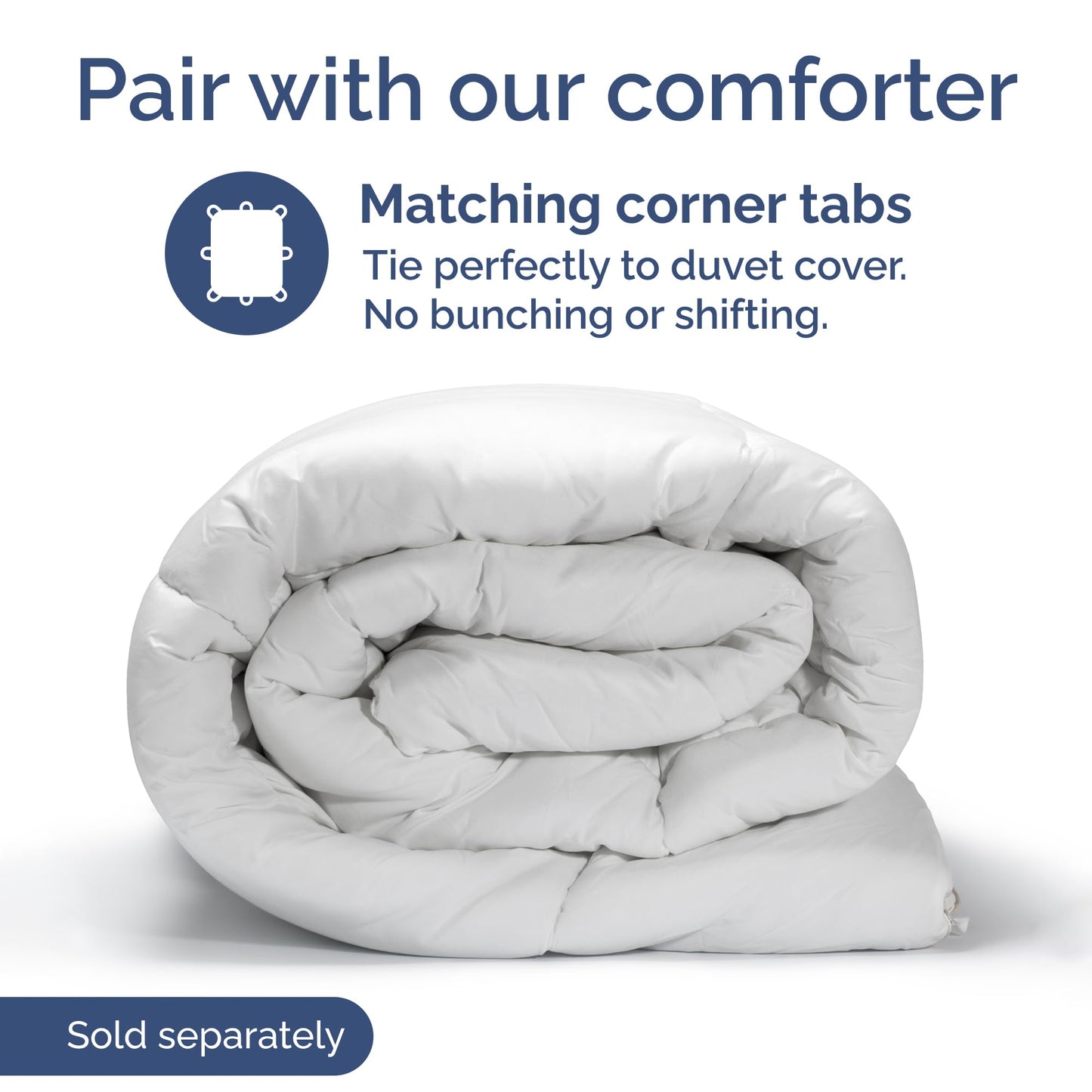Duvet Cover Queen Size Set - Extra Soft Queen Duvet Cover 90" x 90" with 2 Pillow Shams - Hotel Luxury, Easy Care & Fade Free with Zipper Closures & Ties - Comfy, Cozy and Breathable (Blue Stripes)