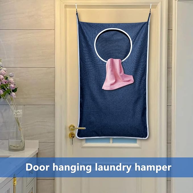 KEEPJOY XL Hanging Laundry Hamper Bag, Large 36"x22" Clothes Hanging Hamper