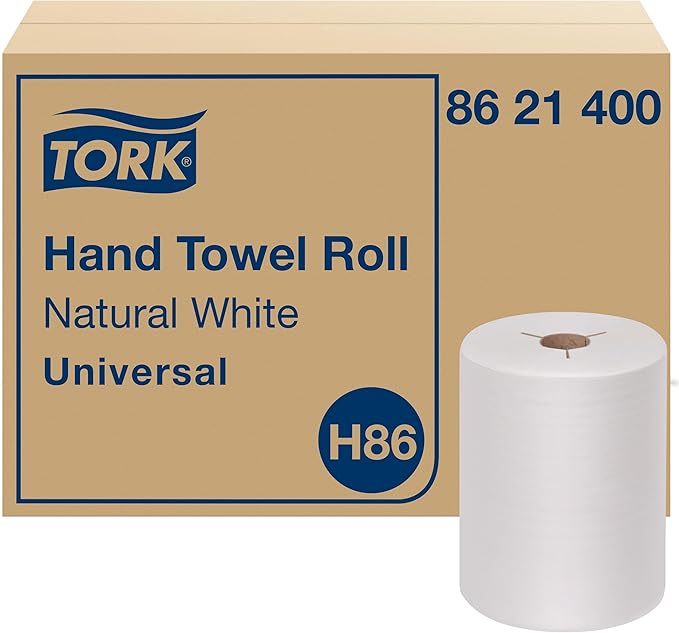 Tork Hand Towel Roll, Natural White,