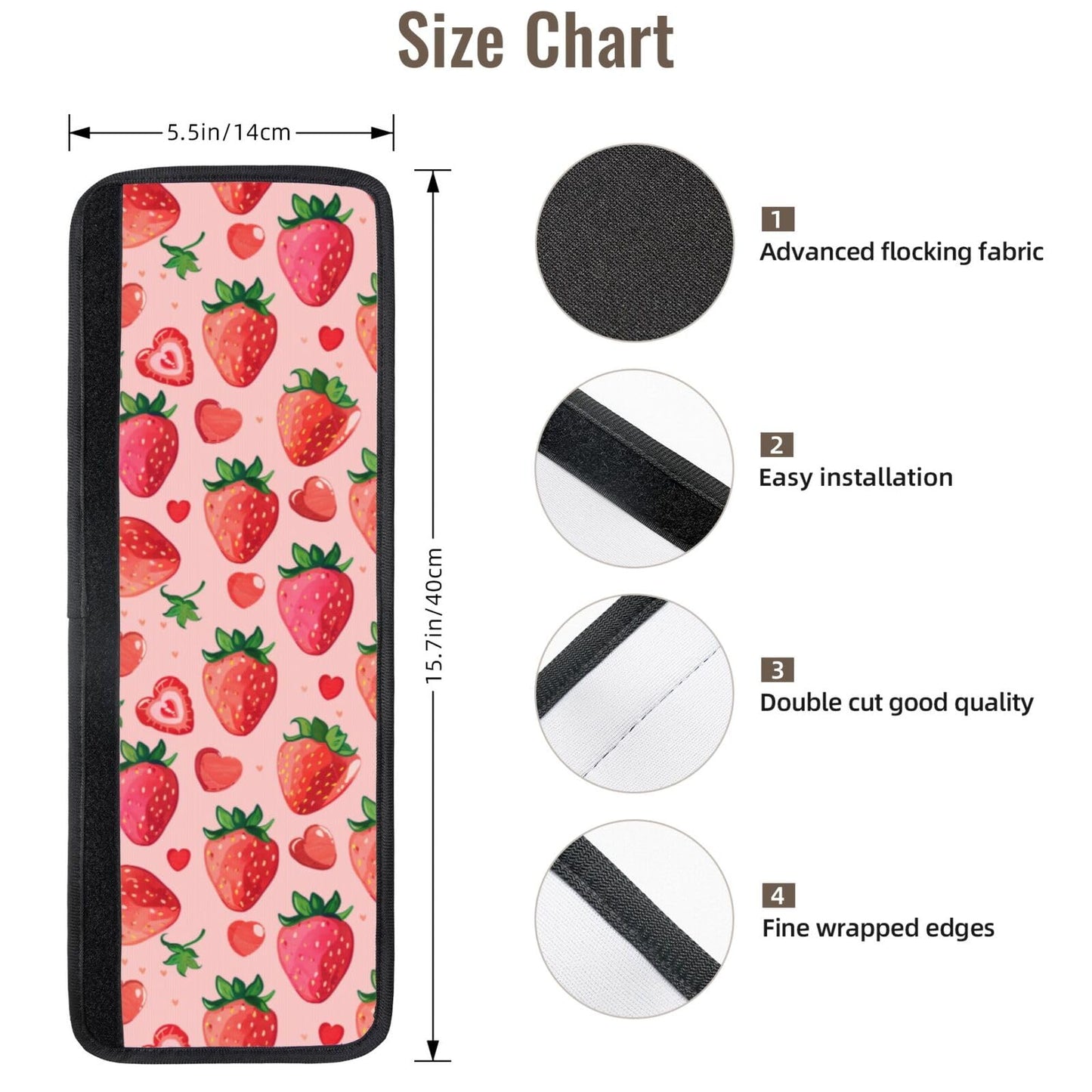 Buyidec Refrigerator Door Handle Covers Love Fruit Strawberry Fridge Handle Cover Washable Dishwasher Microwave Fridge Oven Door Decor Handle Cover Keep Your Kitchen Appliances Clean