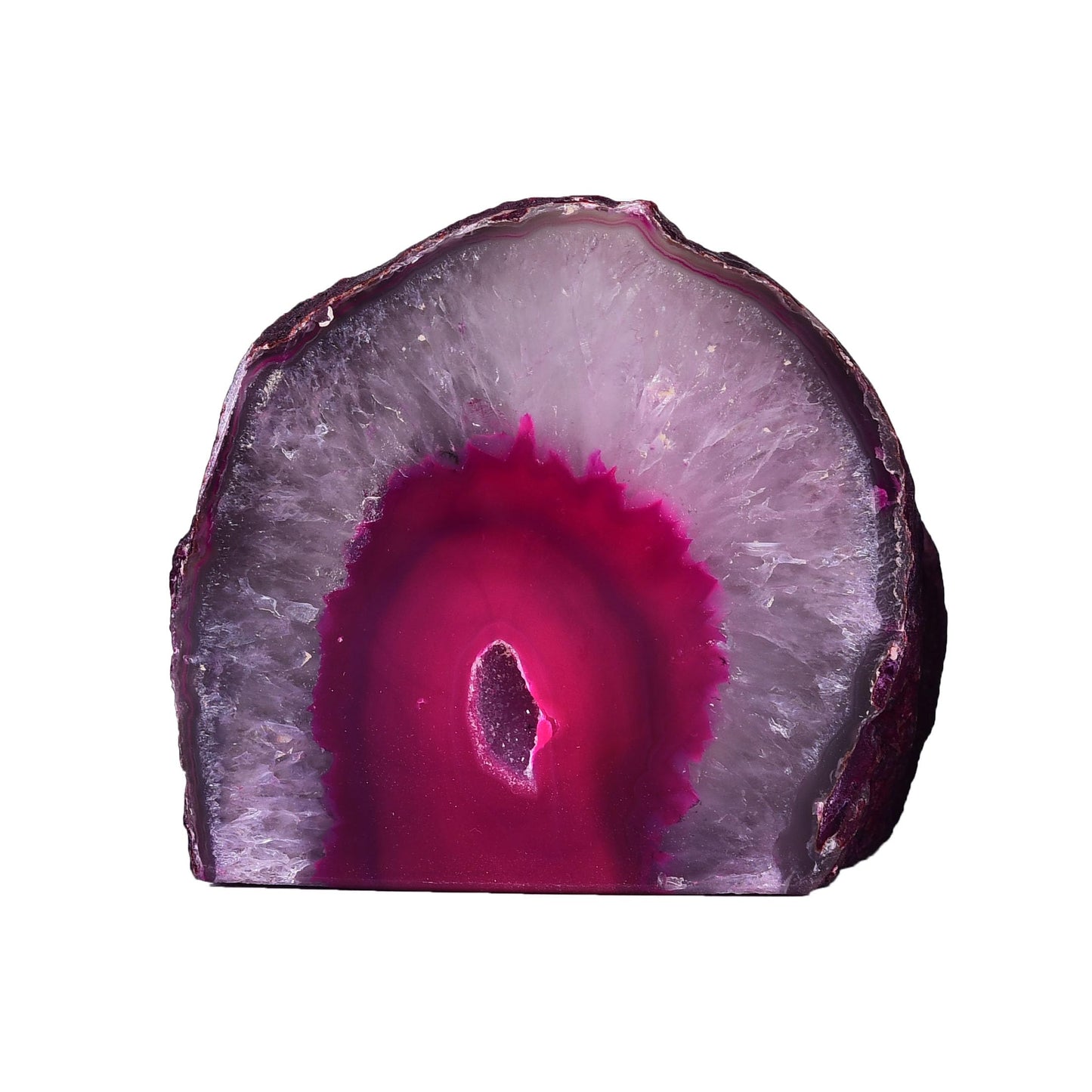 AMOYSTONE Dual-Purpose Agate Stone, 1-1.5lb Plant Terrarium & Candle Holder Base, for Boho Home Office Accent