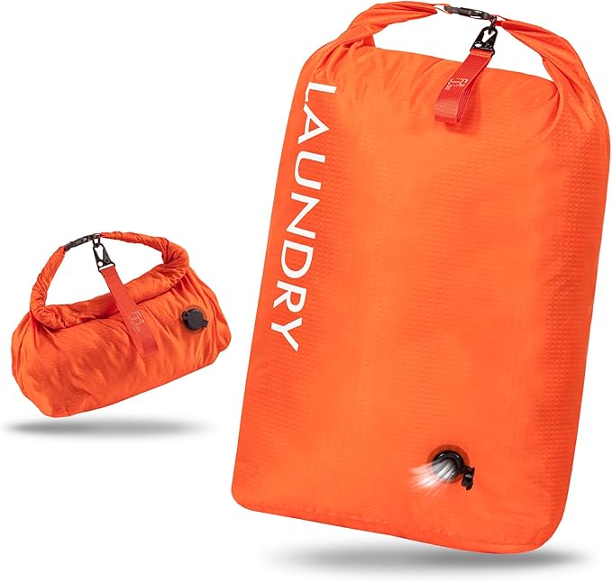 Travel Laundry Bag, Vacuum Compression Dirty Clothes Travel Bag, Waterproof