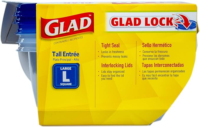 Glad GladWare Tall Entree Food Storage Containers