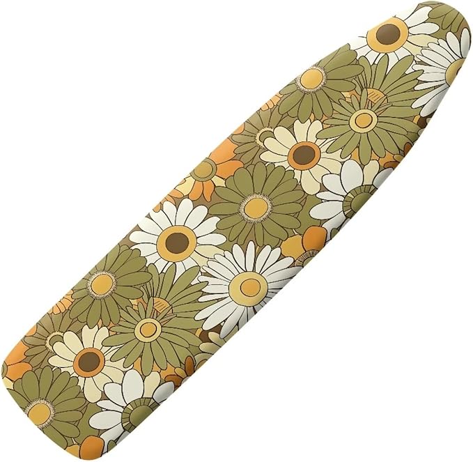 Hippie Flower Print Ironing Board Cover and Pad Thick Padding Standard Size
