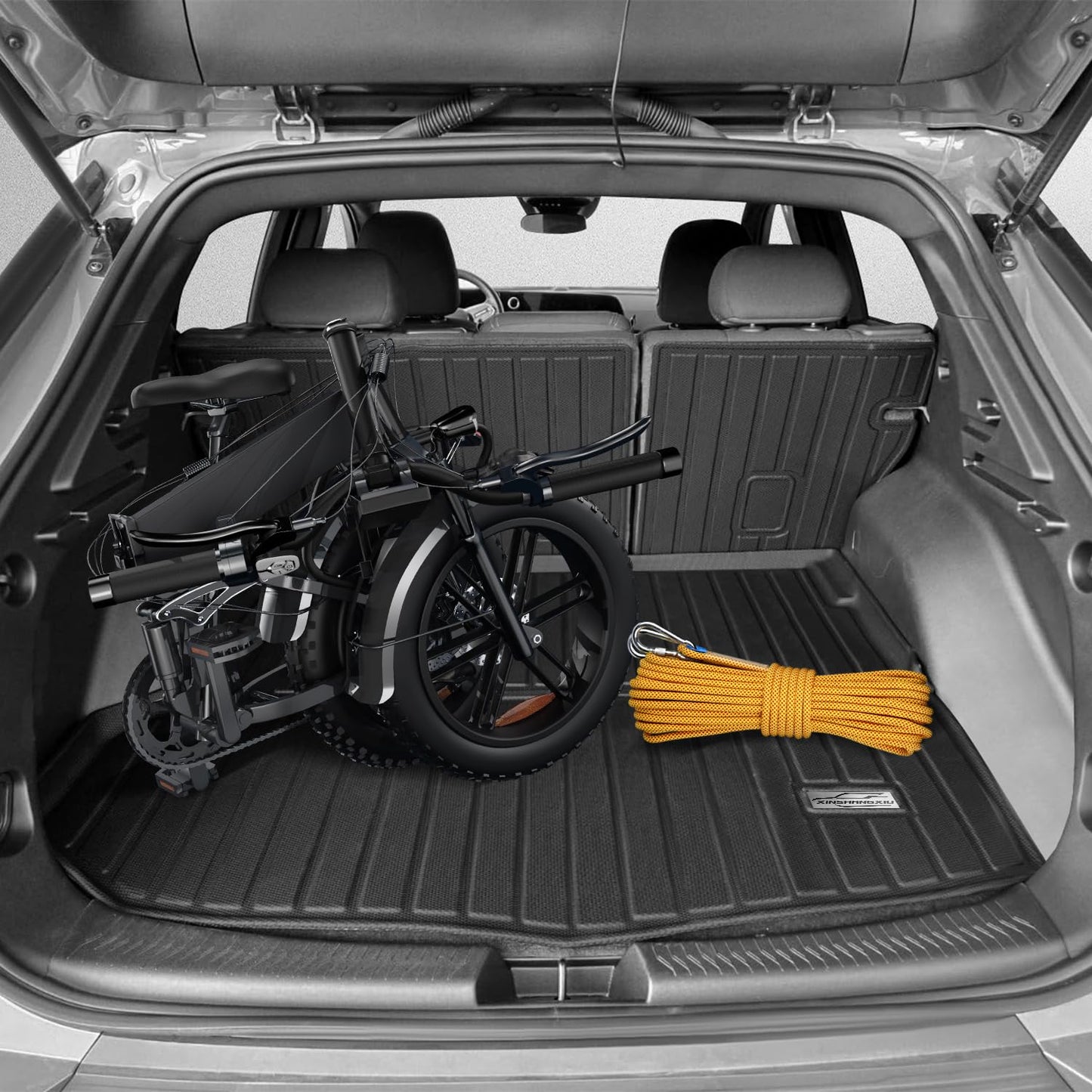 XINSHANGXIU Floor Mats & Cargo Liner for 2026 Subaru Crosstrek Hybrid (Fit Hybrid, Not for Gas),TPE All Weather Protection Slush Floor Liner and Backrest Mat Accessories