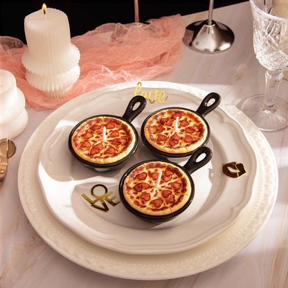 Pepperoni Pizza Scented Vegetable Wax Candles Trio(3Pcs/Pack)