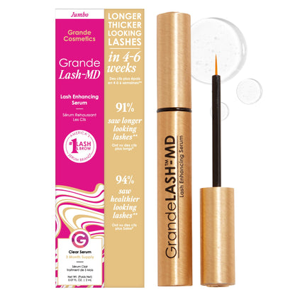 Grande Cosmetics GrandeLASH-MD Lash Enhancing Serum - Award-Winning Formula for Longer, Thicker-Looking Lashes - 4 ml