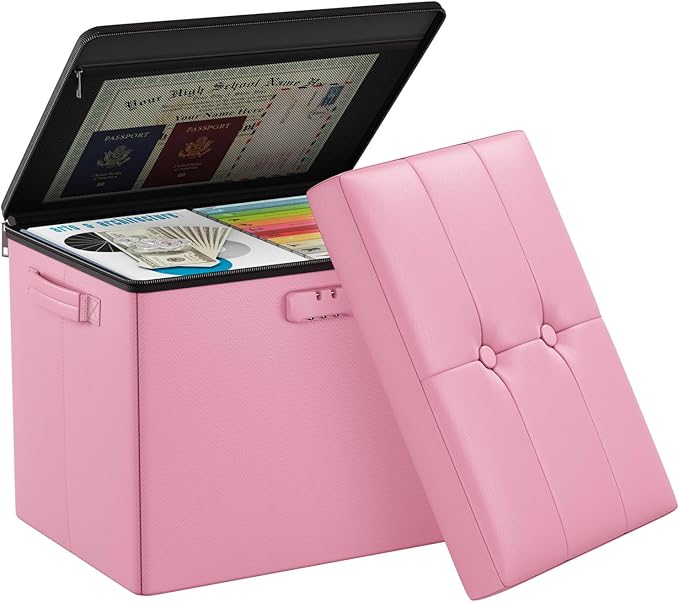 DocSafe Storage Ottoman Foot Rest Stool