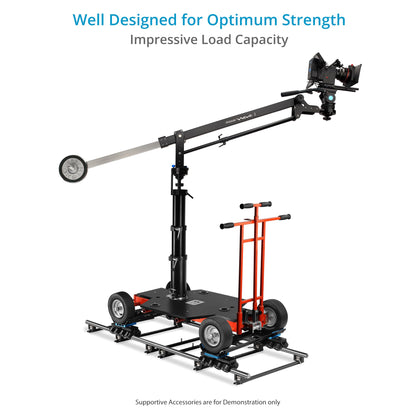 PROAIM Bull 18-34” Telescopic Bazooka for Camera Dolly, Jib/Crane & Other Heavy Camera Setups. Quick Height Adjustment - Gas Rise, Euro/Elemac Mount. Stable & Solid, Payload: 20-45kg (BZ-BULL-01)