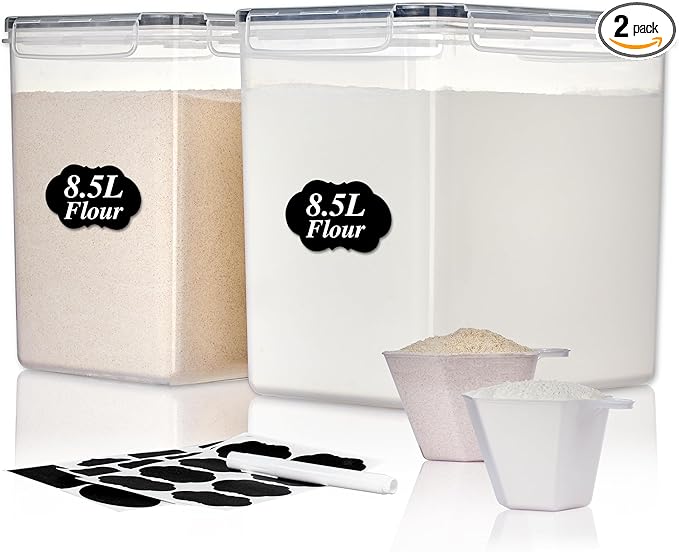 Vtopmart 8.5L 2 Pack Extra Large Flour Sugar Storage Containers