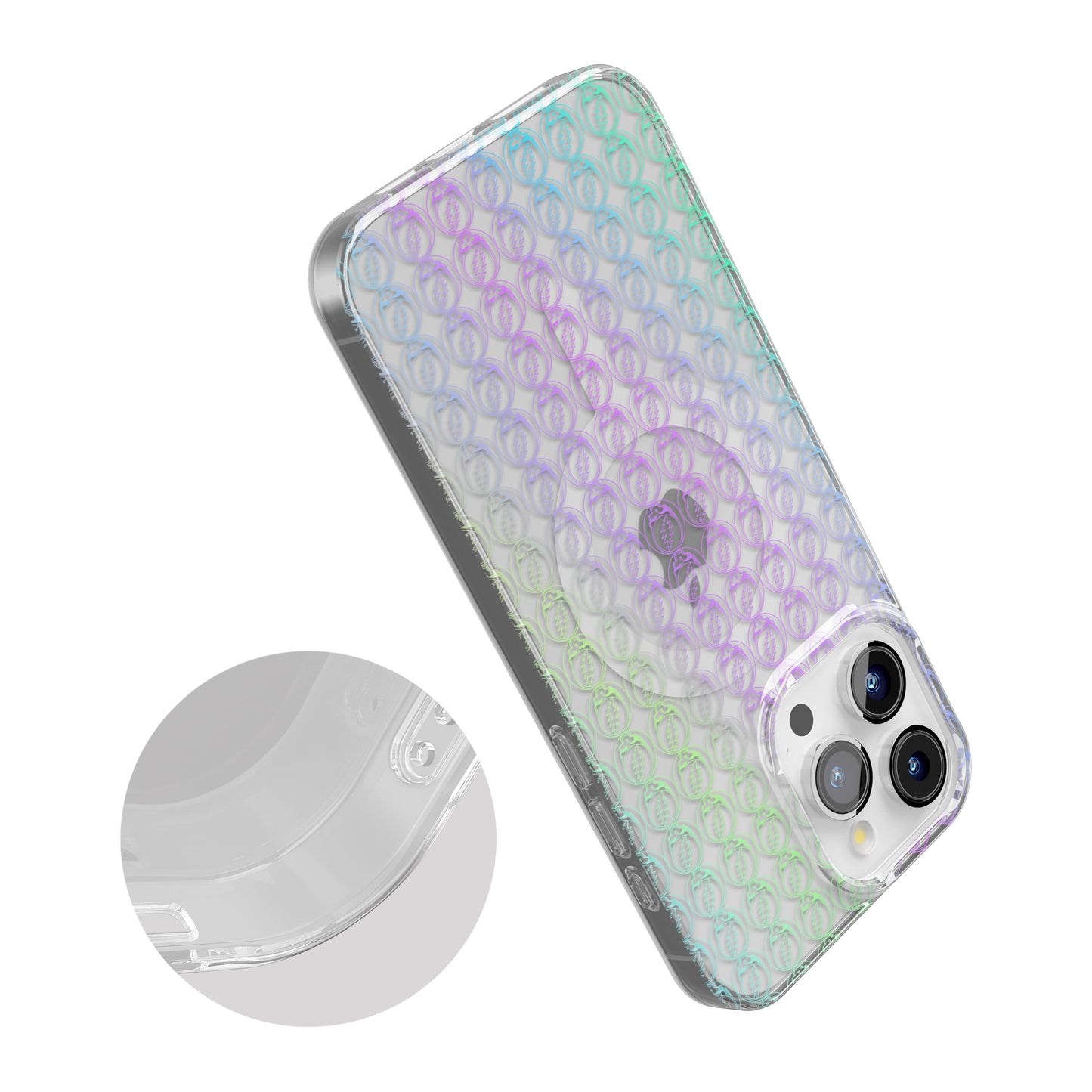 Casely iPhone 15 Pro Case | Fit Check | Neutral Checkerboard | Compatible with MagSafe | Classic Ultra Slim Design