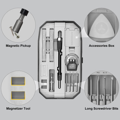 STREBITO Precision Screwdriver Set 153 in 1 Small Screwdriver Set with Case,DIY Repair Tool Kit with 140 CRV Screwdriver Bits for PC, Laptop, Cell Phone, MacBook, PS5, Controller, RC & Computer