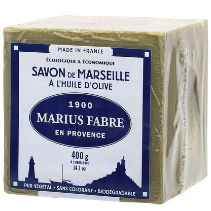 Marius Fabre - MARSEILLE SOAP - Olive Oil Cube 400 Gr - Lot of 3 Cubes 400 Gr