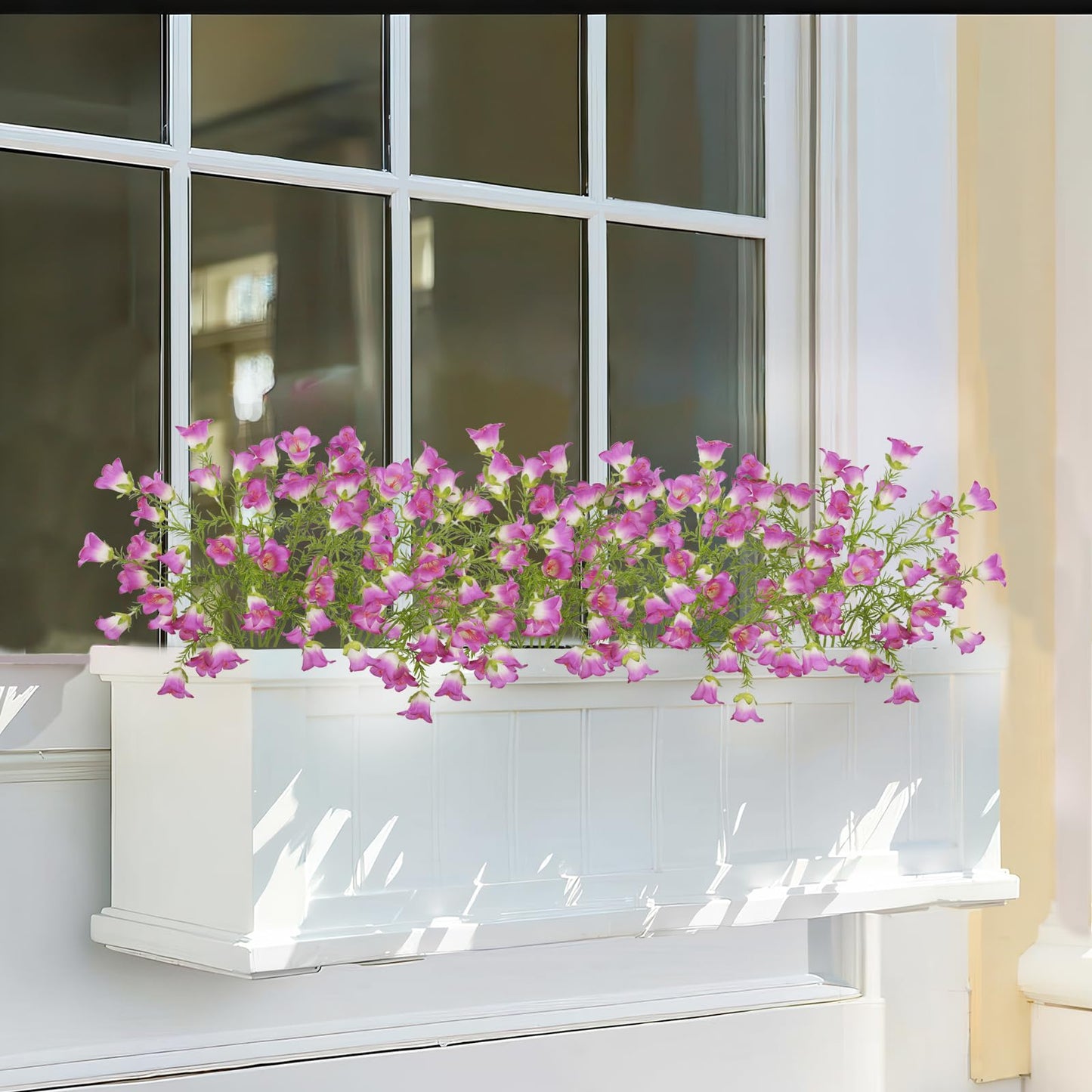 RSSGID 6Pcs Artificial Flowers Lily of the Valley 26.8 Inch Long Stem Fuchsia Faux Bell Flowers Realistic Campanula Spring Summer for Tall Vase Home Decor Wedding Centerpiece Garden Party Balcony