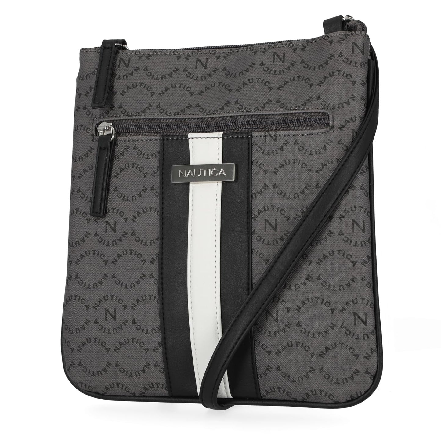 Nautica Lakeside Signature Jaquard North South Crossbody Bag