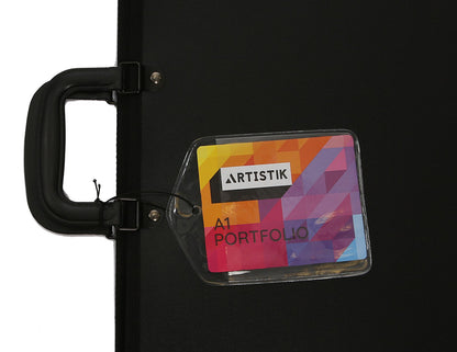 ARTISTIK - A1 Art Portfolio Case with Shoulder Strap - Weather-Resistant Art Bag, Lightweight, Durable Artwork Storage, Zipper Enclosure, Internal Pocket Organizer
