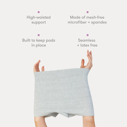 Frida Mom Postpartum Disposable Knickers | Microfibre Boyshort Cut Knickers with Super Soft, Stretchy and Breathable Fabric | Size Regular, 8ct