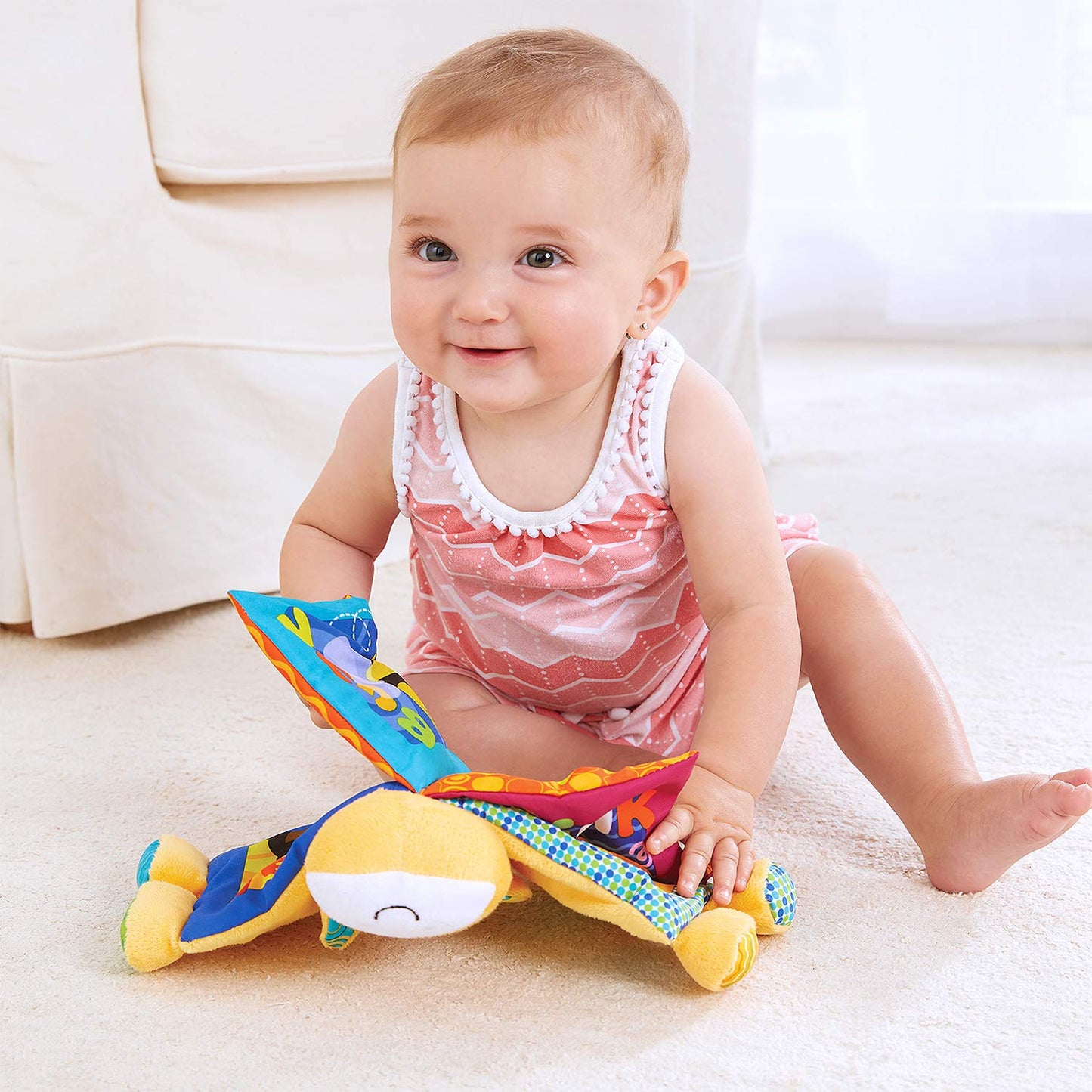 Kidoozie Farm Friends Crinkle Book Toy - A Fun and Educational Toy for Your Little One Ages 3 to 18 Months - Machine Washable - Encourages Sensory Exploration and Early Learning!