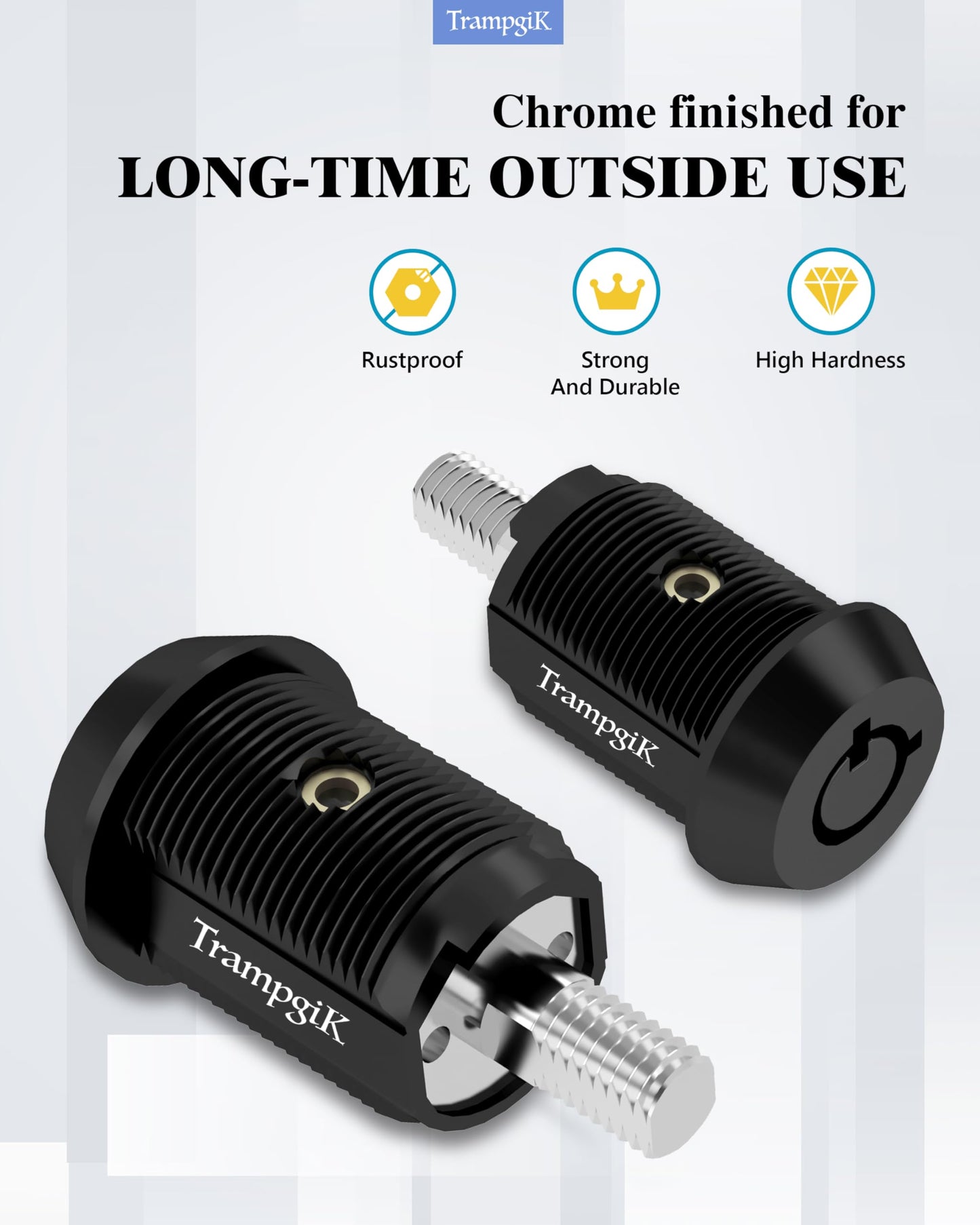 Trampgik RV Storage Locks, 7/8” Camper Compartment Storage Door Locks with Keys, for RV Camper Travel Trailer,Drawer Cabinet Toolcart Storage, 7/8 Inch 2 Locks with 4 Keyed Alike, Black