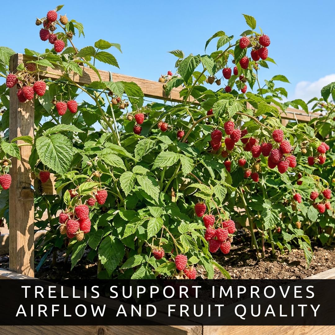 5 Heritage Everbearing Red Raspberry Plants (5 Lrg 2yr Bare Root Canes) Zone 3-8