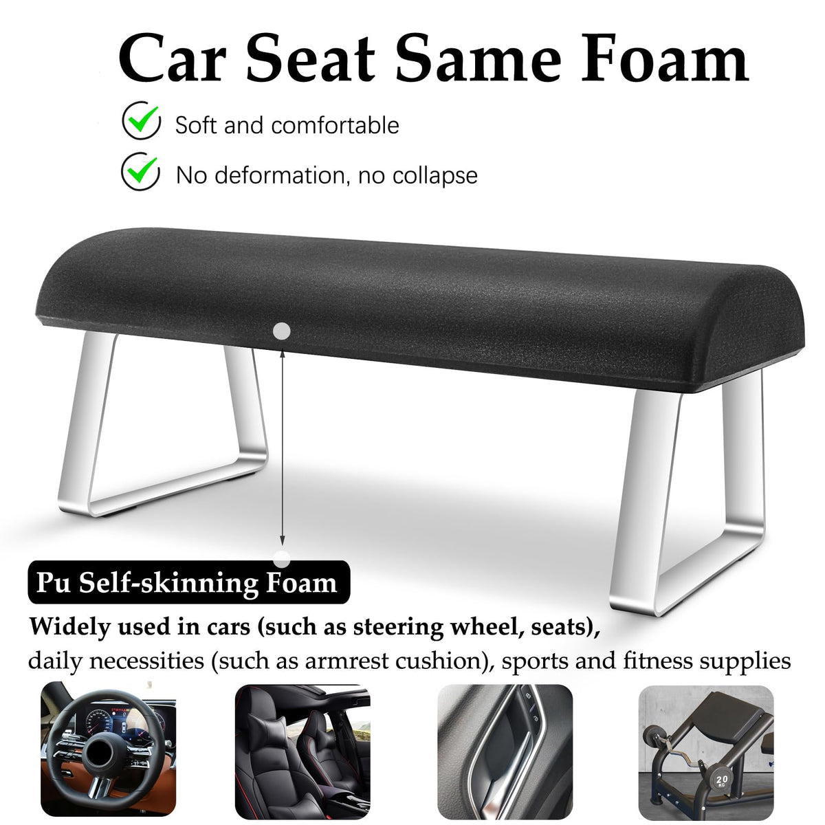 Waterproof Footrest, Upgraded High Elasticity Foot Rest Under Desk Footrest, Ergonomic Foot Rest for Under Desk at Work, Highly Supportive, No Deformation, Black
