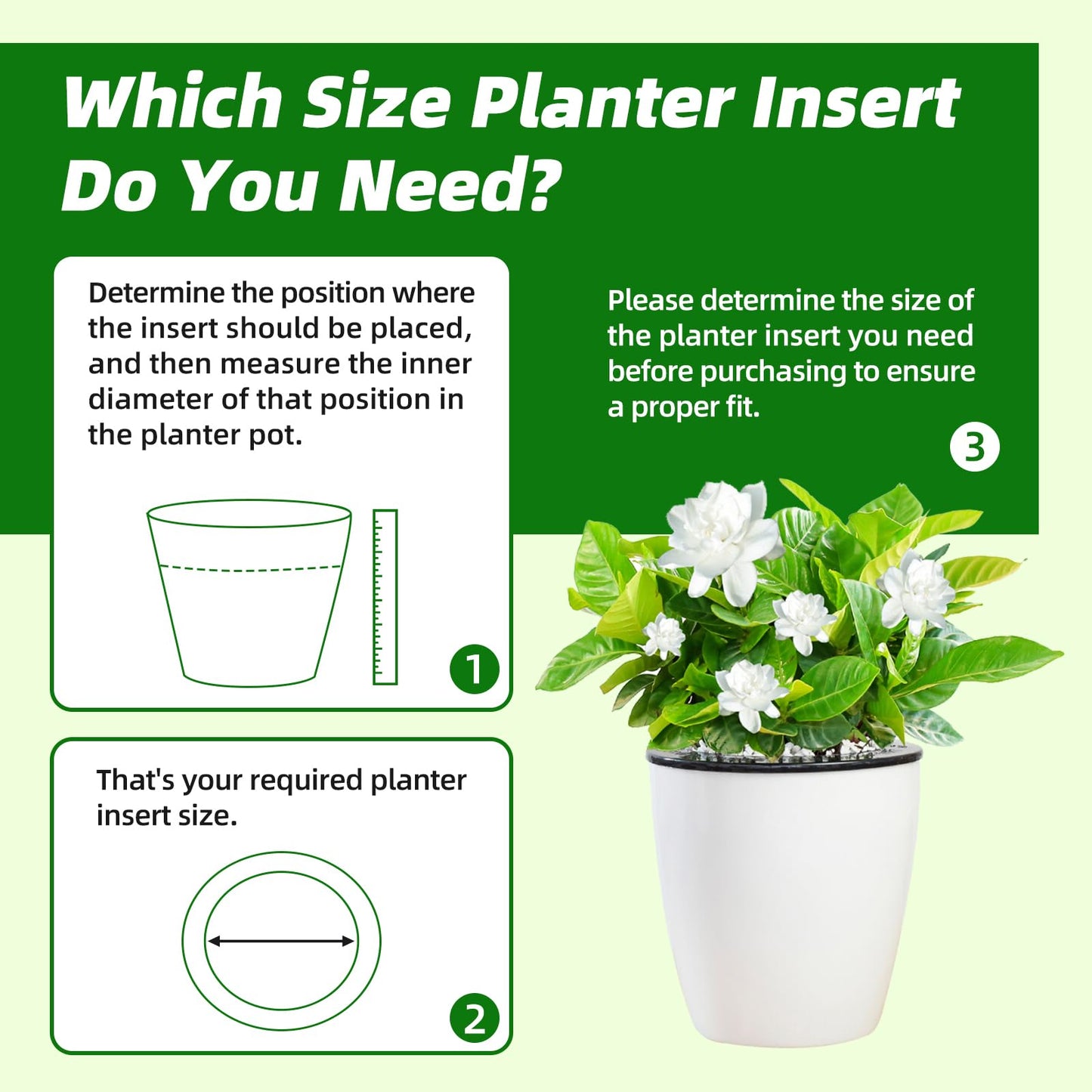KishYa 4 Pcs Planter Inserts for Large Pots, 10''/13" Stainless Steel Pot Inserts for Large Planters with Drainage Holes to Elevate Plants to Reduce Soil Usage(10inch x 2Pack + 13inch x 2Pack)