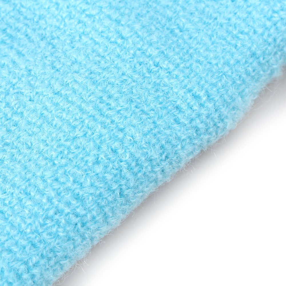 Mallofusa 10 Pack Colorful Sports Basketball Football Absorbent Wristband Party Outdoor Activity (Light Blue)